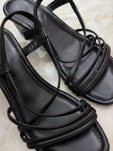 Stylish Black Strappy Sandals