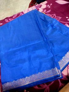Silk Saare Royal Blue colour