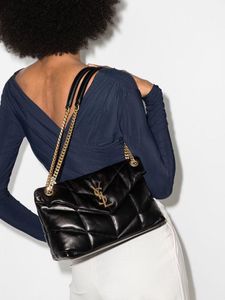 Saint Laurent Black Leather Shoulder Bag