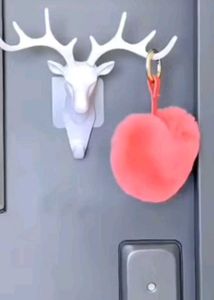 Decorative Deer Head Wall Mount Hook