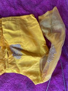 Vibrant Yellow Embroidered Lehenga Choli