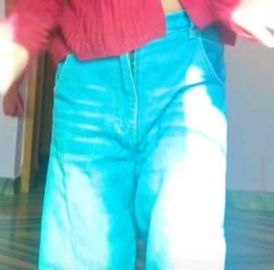 Wide Leg Denim Jeans