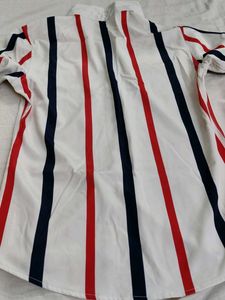women's Striped Button-Up Shirt