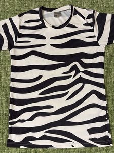 Trendy Black &amp; White Zebra Print Top | Oversized C