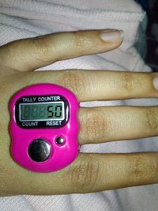 Pink Tally Counter Ring