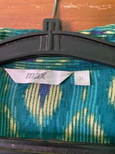 Vibrant Teal Ikat Print Kurta/dress