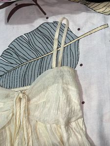 Cream Crinkle Cami Top