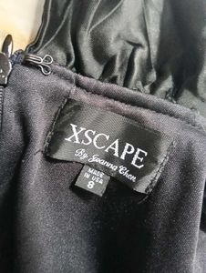 Elegant Black Satin Maxi Dress