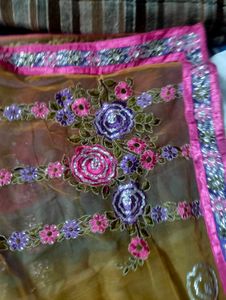 designer Purple Saree