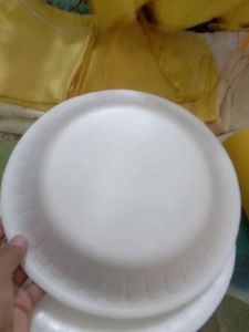 Disposable White form Paper Plates 20 plate