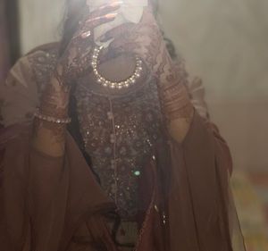 Embroidered Pink Kurti with Beaded Neckline