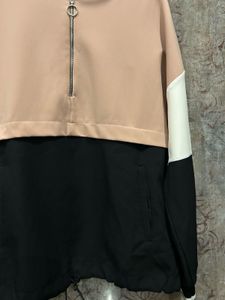 Zara Colorblock Quarter Zip Hoodie