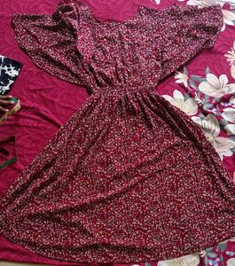 Floral Print Dress Kurtis