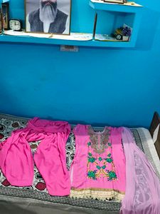 Pink Embroidered Salwar Suit