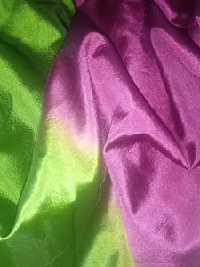Vibrant Silk saree- Green & Purple