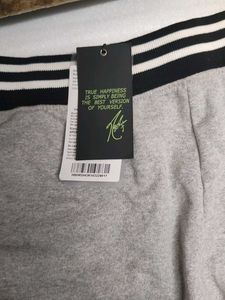 HRX Grey Casual Shorts with Black Stripes