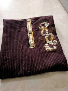 Stylish Striped Kurta Set with Dupatta