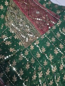 Georgette saree with heavy work💫