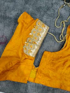 Vibrant Yellow Embroidered Blouse
