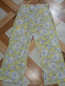 Yellow Rose Print Kurta Set