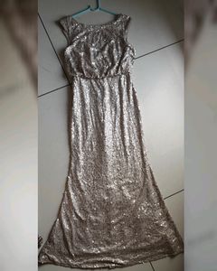 Full Length Party Wear Sequence Gown