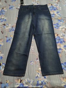 Men's Relaxed Fit Blue Denim Jeans