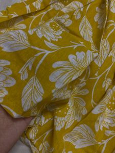 Yellow Halter neck desi kurti