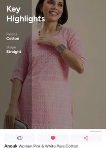 Pretty Pink Chikankari Kurta small size