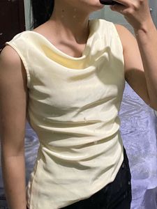Cowlneck Satin Tops