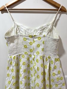Cute White Hakoba Cotton Sundress
