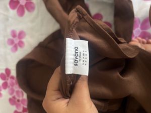 Savana New Stylish Brown Wrap Top