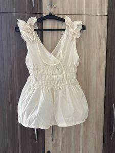 CLINCHED WAIST with BOW TOP