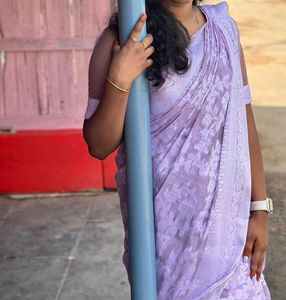 Beautiful Lavender Saree