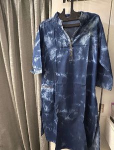 Tie-Dye Denim Kurti