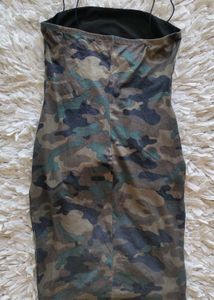 Camo Print Spaghetti Strap Bodycon Dress👗✨