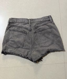 UNIQLO Distressed Grey Denim Shorts