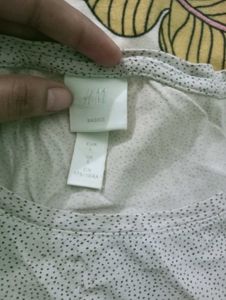 H&M Basics Polka Dot Top