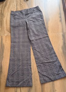 Plaid Wide Leg Pants