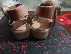 peach colour sandal
