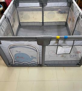 Baby Playpen with Whale Design