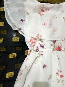 Floral White Dress