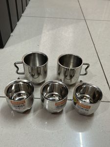 NEW DOUBLE WALL STEEL CUPS