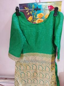 Elegant Green Silk Kurta