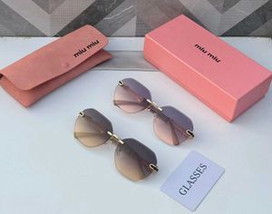 Miu Mi Rimless Gradient Sunglasse