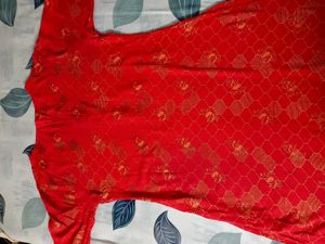 ✨Elegant Red🍒 Printed Kurta