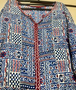 Vibrant Digital Printed Kurta