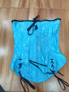 Blue Punk Corset Top