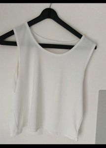 Chic Striped Star Twist Front Top