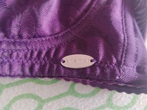 Purple Jacquard Bra