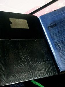 Vintage Black Portfolio Folder